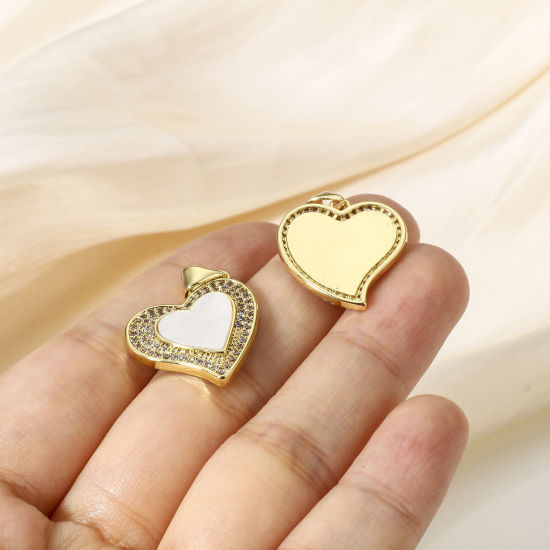 Immagine di 1 Pz Ottone Charms 18K Vero Oro Placcato