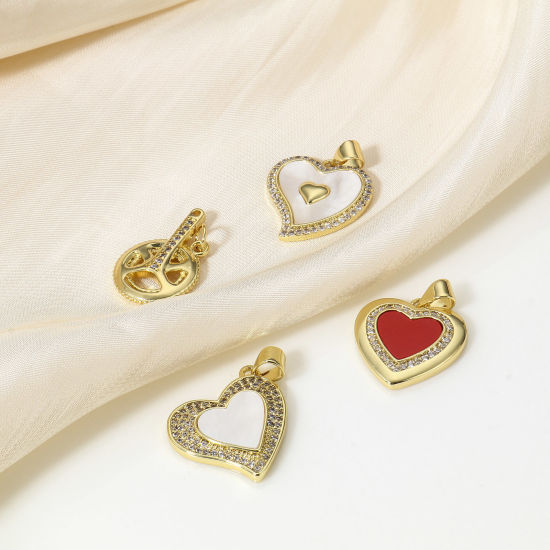 Immagine di 1 Pz Ottone Charms 18K Vero Oro Placcato