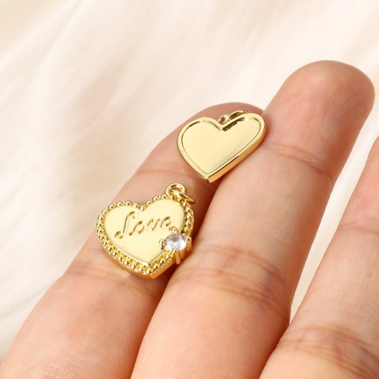 Picture of Brass Charms 18K Real Gold Plated