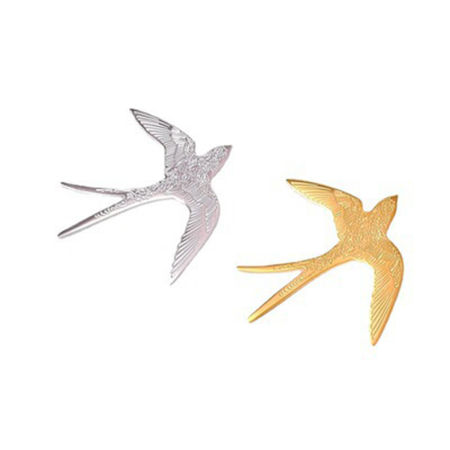 304 Stainless Steel Exquisite Pin Brooches Swallow Bird
