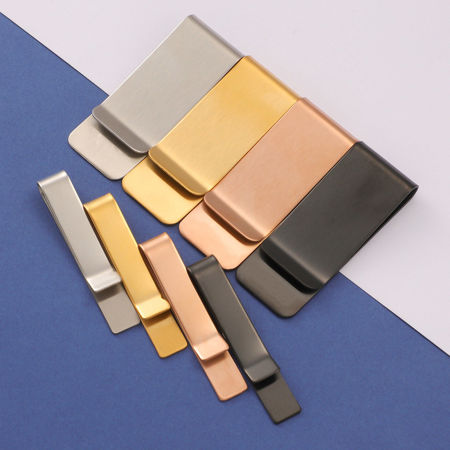 304 Stainless Steel Blank Stamping Tags Men Necktie Tie Clips