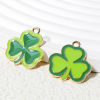Imagen de 10 Unidades Zamak Día de San Patricio Colgantes Charms Chapado en Oro Esmalte
