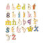 Picture of 304 Stainless Steel Charms Gold Plated Multicolor Lowercase Letter Message " A-Z " Enamel