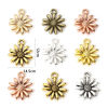Picture of Zinc Based Alloy Charms Multicolor Daisy Flower 14.5mm x 12mm