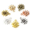 Picture of Zinc Based Alloy Charms Multicolor Daisy Flower 14.5mm x 12mm