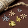 Picture of Zinc Based Alloy Christmas Charms Multicolor At Random Mixed Snowflake