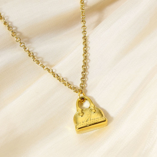 Immagine di 1 Pz 304 Acciaio Inossidabile Elegante Charms Cuore Oro Placcato Striscia