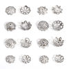 Imagen de 20 Unidades 304 Acero Inoxidable Tapón de cuentas Flor Tono de Plata