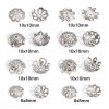 Imagen de 20 Unidades 304 Acero Inoxidable Tapón de cuentas Flor Tono de Plata