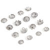 Imagen de 20 Unidades 304 Acero Inoxidable Tapón de cuentas Flor Tono de Plata