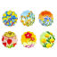 Imagen de 10 Unidades Acrílico Colgantes Flor Multicolor 4cm x 3.5cm