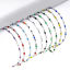 Imagen de 1 Unidad 304 Acero Inoxidable Cadena de Labios Pulseras Tono de Plata Esmalte 17.5cm longitud