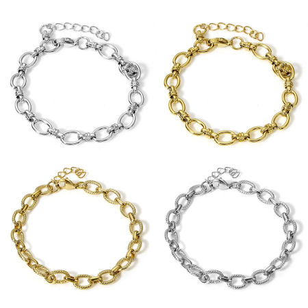 304 Stainless Steel 8 Shape Chain Bracelets