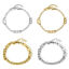 Picture of 304 Stainless Steel Handmade Link Chain Bracelets