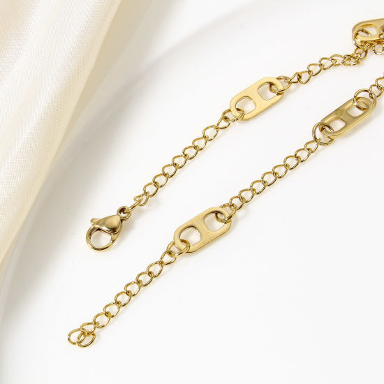 Immagine di 1 Pz 304 Acciaio Inossidabile Catena a Maglia Fatta a Mano Braccialetti