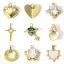 Imagen de 1 Unidad Latón Colgantes Charms 18K Oro Real Chapado