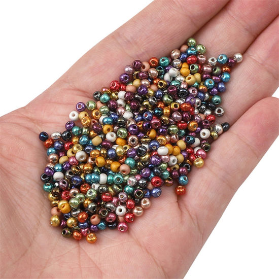 Picture of Glass Seed Beads Round Rocailles Metallic