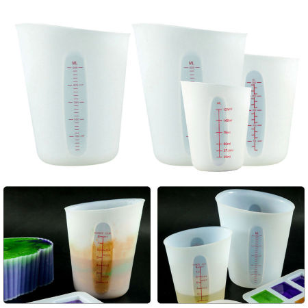 1 Piece Silicone Measuring Cup White