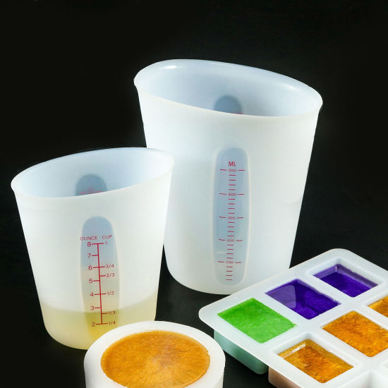 Image de 1 Piece Silicone Measuring Cup White