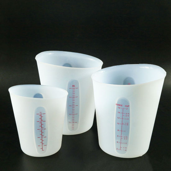 Bild von 1 Piece Silicone Measuring Cup White