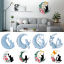 Image de 1 Piece Silicone Resin Mold For Home Decoration DIY Making Cat Animal Moon White