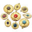 Picture of 304 Stainless Steel & Stone Boho Chic Bohemia Charms 18K Gold Plated Geometric