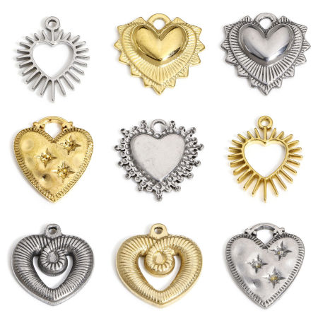 1 Pz 304 Acciaio Inossidabile San Valentino Charms