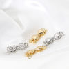 Picture of Brass Pinch Clasp Bowknot Real Gold Plated