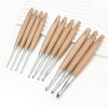 Picture of Wood Aluminum Crochet Hooks Needles Natural 16.3x1.3cm