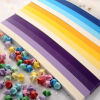 Picture of Paper Origami Folding Paper Strips Lucky Stars DIY Handmade Arts Multicolor Strip