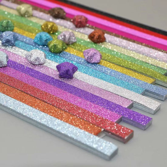 Изображение 1 Пакет Бумага Складные бумажные полоски оригами «Счастливые звезды» DIY Искусство ручной работы Разноцветный полоса