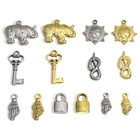1 Pz 304 Acciaio Inossidabile Charms