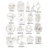 Picture of 304 Stainless Steel Charms Silver Tone Hollow