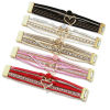 Imagen de 1 Unidad PU Cuero Bohemia Pulsera de Capas Multicapa Multicolor Corazón