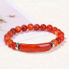Picture of Stone Boho Chic Bohemia Dainty Bracelets Delicate Bracelets Beaded Bracelet Multicolor Curved Tube Elastic