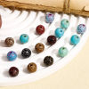 Picture of Acrylic Beads For DIY Jewelry Making Multicolor Round Imitation Turquoise About 12mm Dia., Hole: Approx 2mm