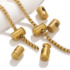 Bild von 1 Stück 304 Edelstahl Schnallenverschluss für verstellbares Maskenseilzubehör Zylinder 8.5mm x 6.8mm