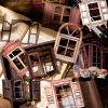 Picture of Paper DIY Scrapbook Deco Stickers Multicolor Window