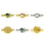 Picture of Brass Connectors Charms Pendants Real Gold Plated