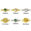 Picture of Brass Connectors Charms Pendants Real Gold Plated