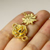 Picture of Brass Connectors Charms Pendants Real Gold Plated