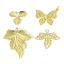 Bild von 1 Stück Messing Charms 18K Echtgold plattiert