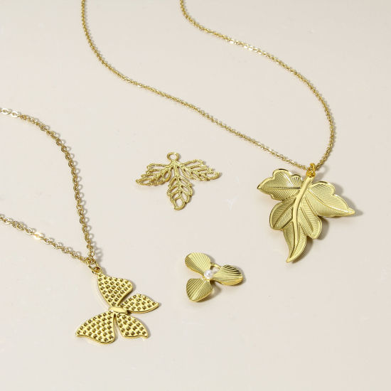Imagen de 1 Unidad Latón Colgantes Charms 18K Oro Real Chapado