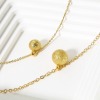 Picture of Brass Charms 18K Real Gold Plated Ball Sparkledust