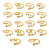 Picture of Eco-friendly Vacuum Plating Simple & Casual Stylish 18K Real Gold Plated 304 Stainless Steel & Rhinestone Open Adjustable Capital Alphabet/ Letter Message " A-Z " Rings For Women Birthday