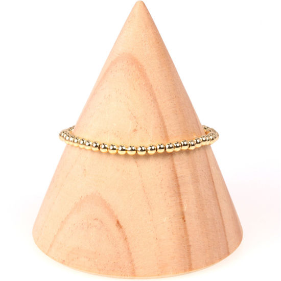 Picture of Eco-friendly Vacuum Plating Simple & Casual Ins Style Multicolor Copper Elastic Dainty Bracelets Delicate Bracelets Beaded Bracelet Unisex Party