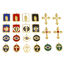 Picture of 304 Stainless Steel Religious Charms Gold Plated Multicolor Rectangle Virgin Mary Enamel