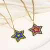 Picture of 304 Stainless Steel Galaxy Charms Gold Plated Multicolor Round Heart Enamel