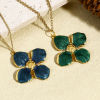Immagine di 1 Pz 304 Acciaio Inossidabile Stile Pastorale Charms Fiore Oro Placcato Multicolore Smalto