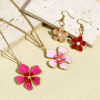 Immagine di 1 Pz 304 Acciaio Inossidabile Stile Pastorale Charms Fiore Oro Placcato Multicolore Smalto